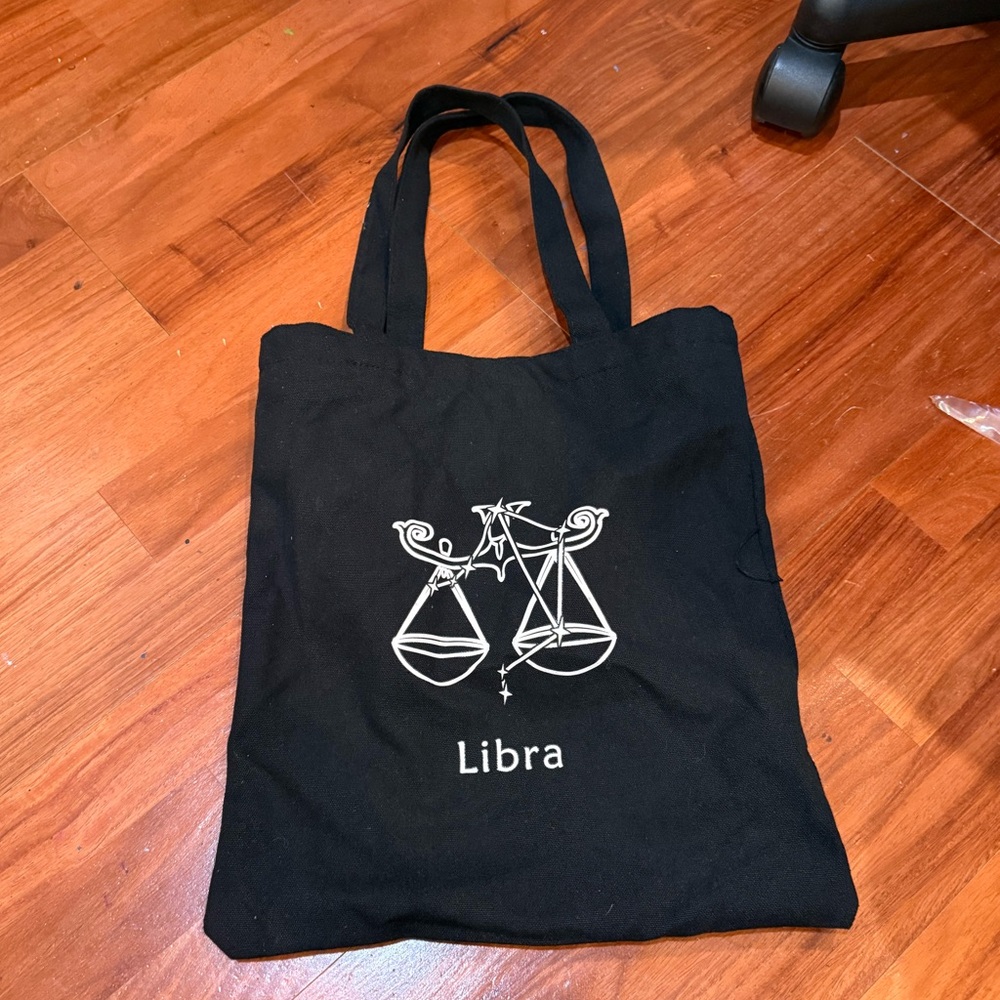 3/$15 Libra Black Tote Bag